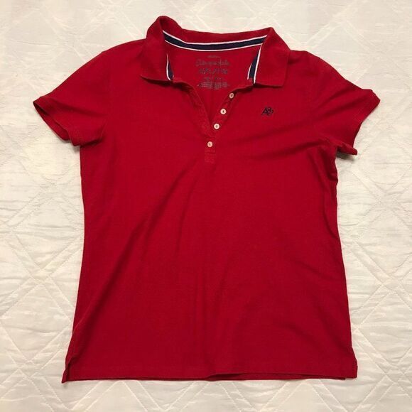 Aeropostale Tops - Aeropostale Red A87 women's Stretch Polo XXL